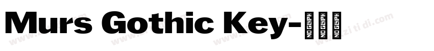 Murs Gothic Key字体转换